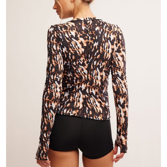 FP Movement by Free People Black and Brown Long Sleeve Top - Picture 4 of 11